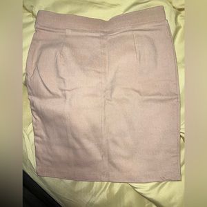 Haute Monde beige mini skirt.